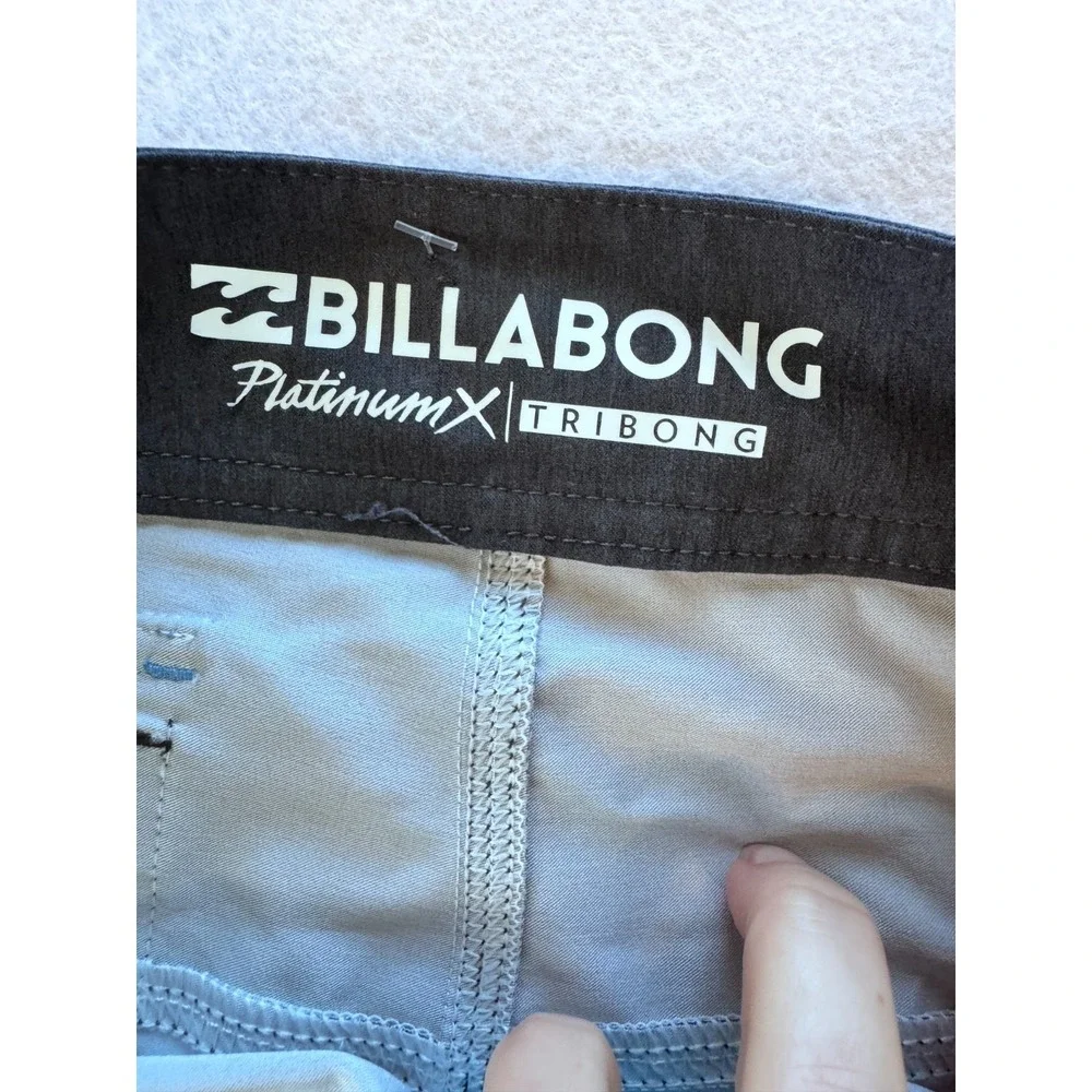 Billabong Mens Tribong Stretch Boardshorts PlatinumX Blue‎ Orange ~ Size 28